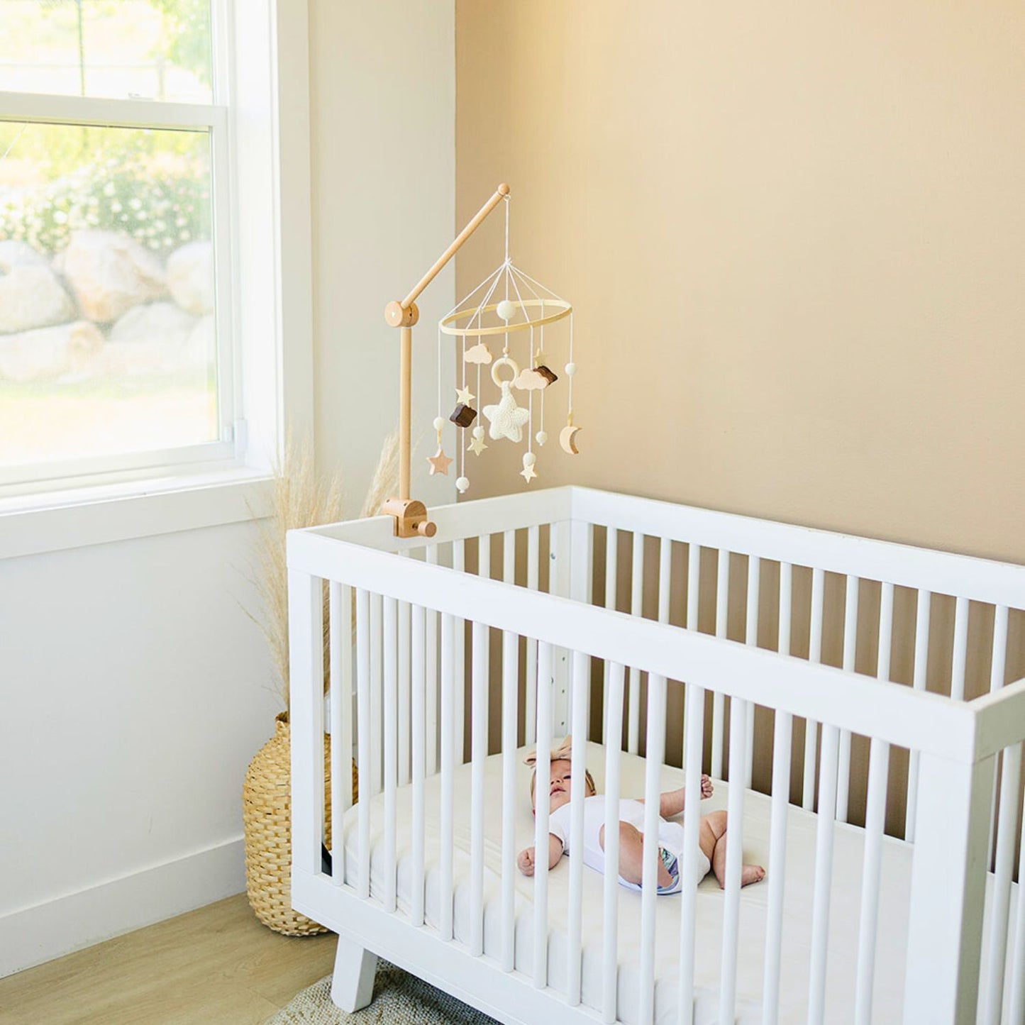Foldable Wooden Crib Mobile Hanger