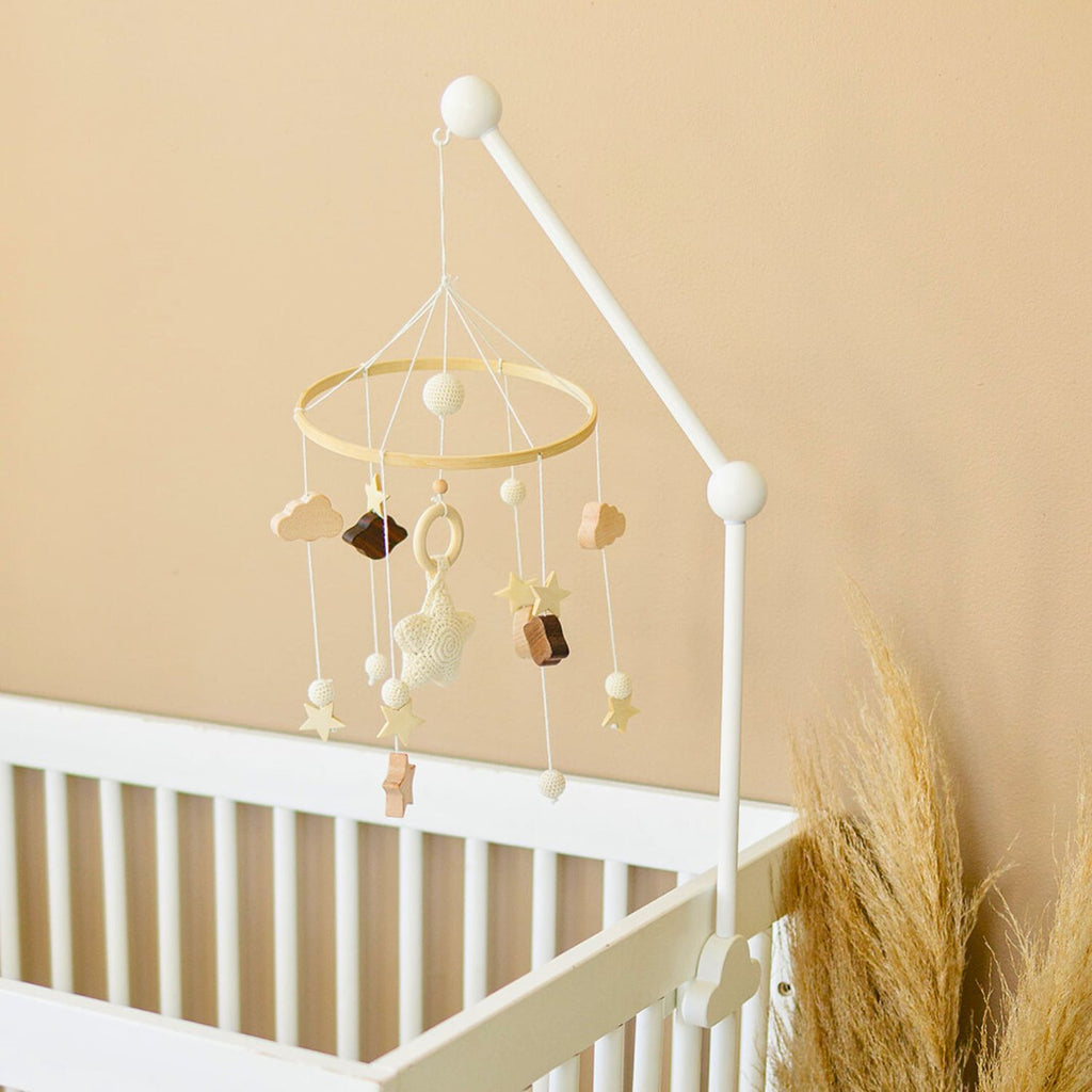 White Crib Mobile Hanger