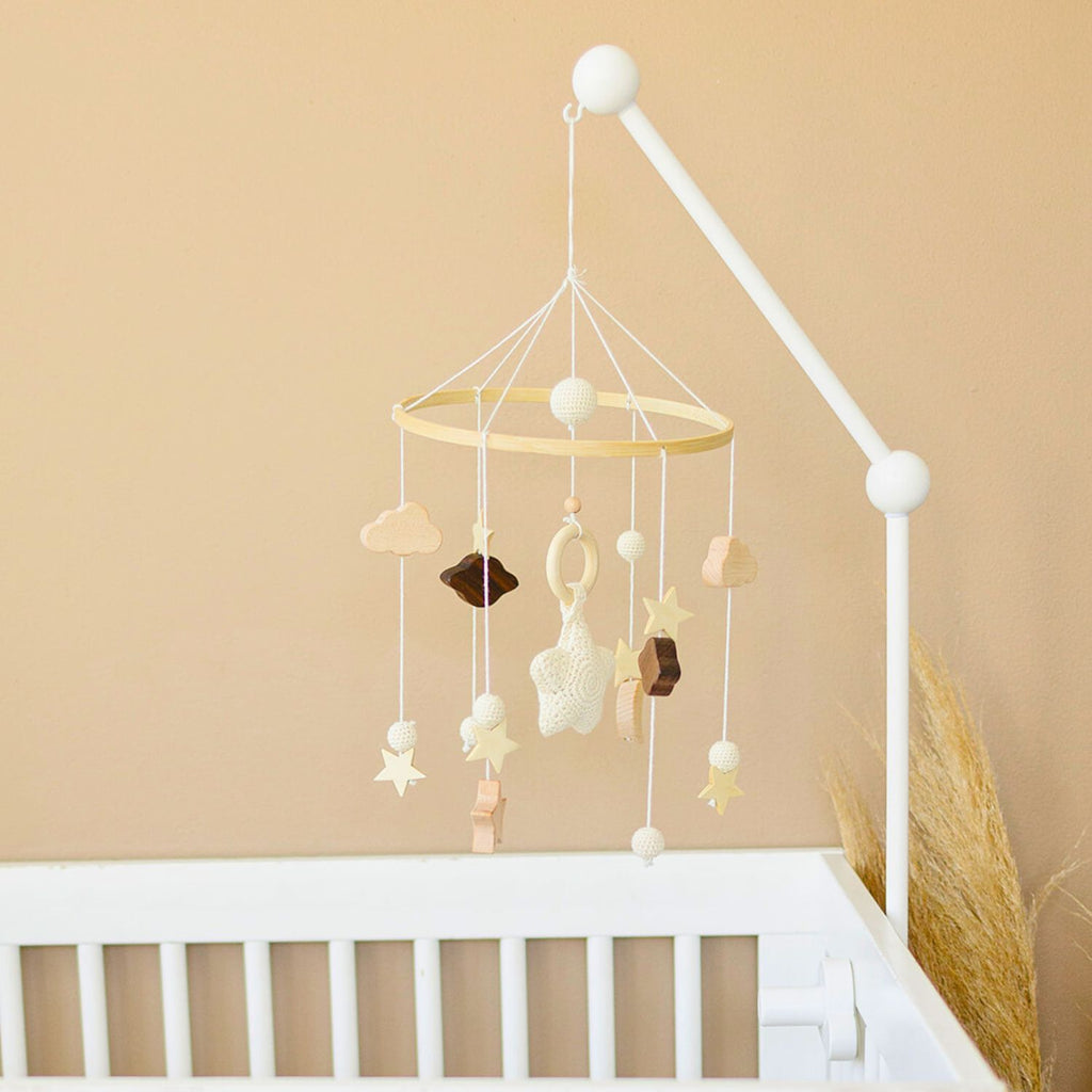 White Crib Mobile Hanger