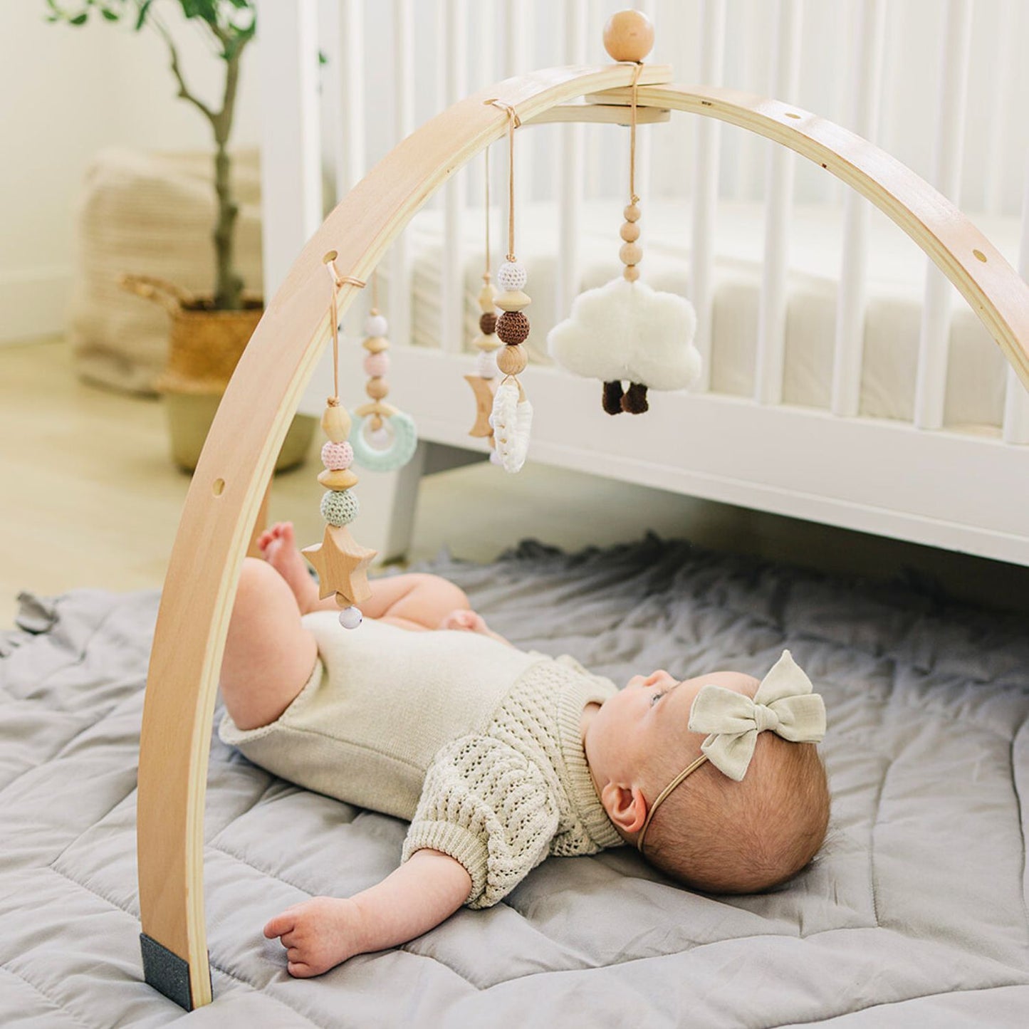 Wooden Baby Play Gym – Sky Adventure