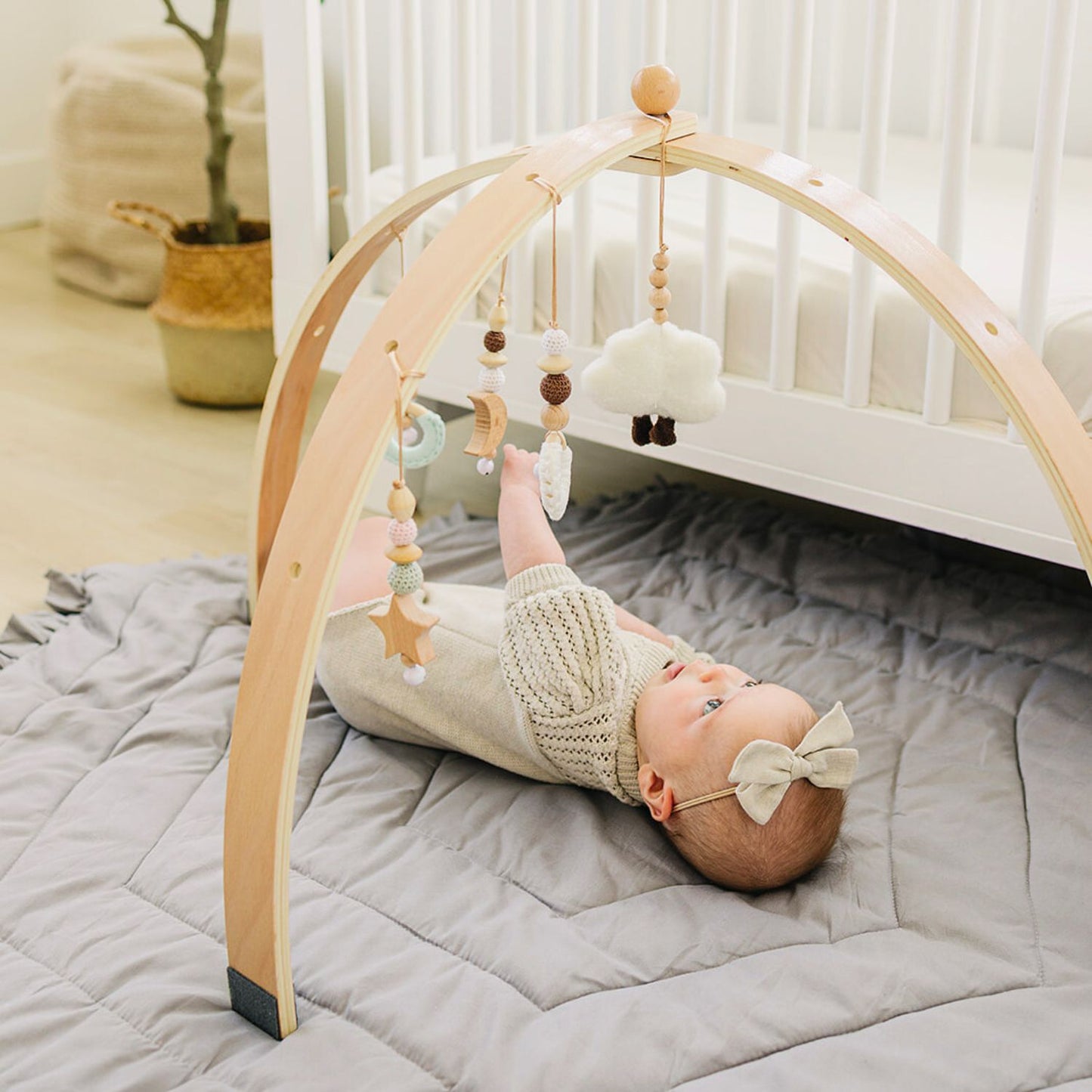 Wooden Baby Play Gym – Sky Adventure