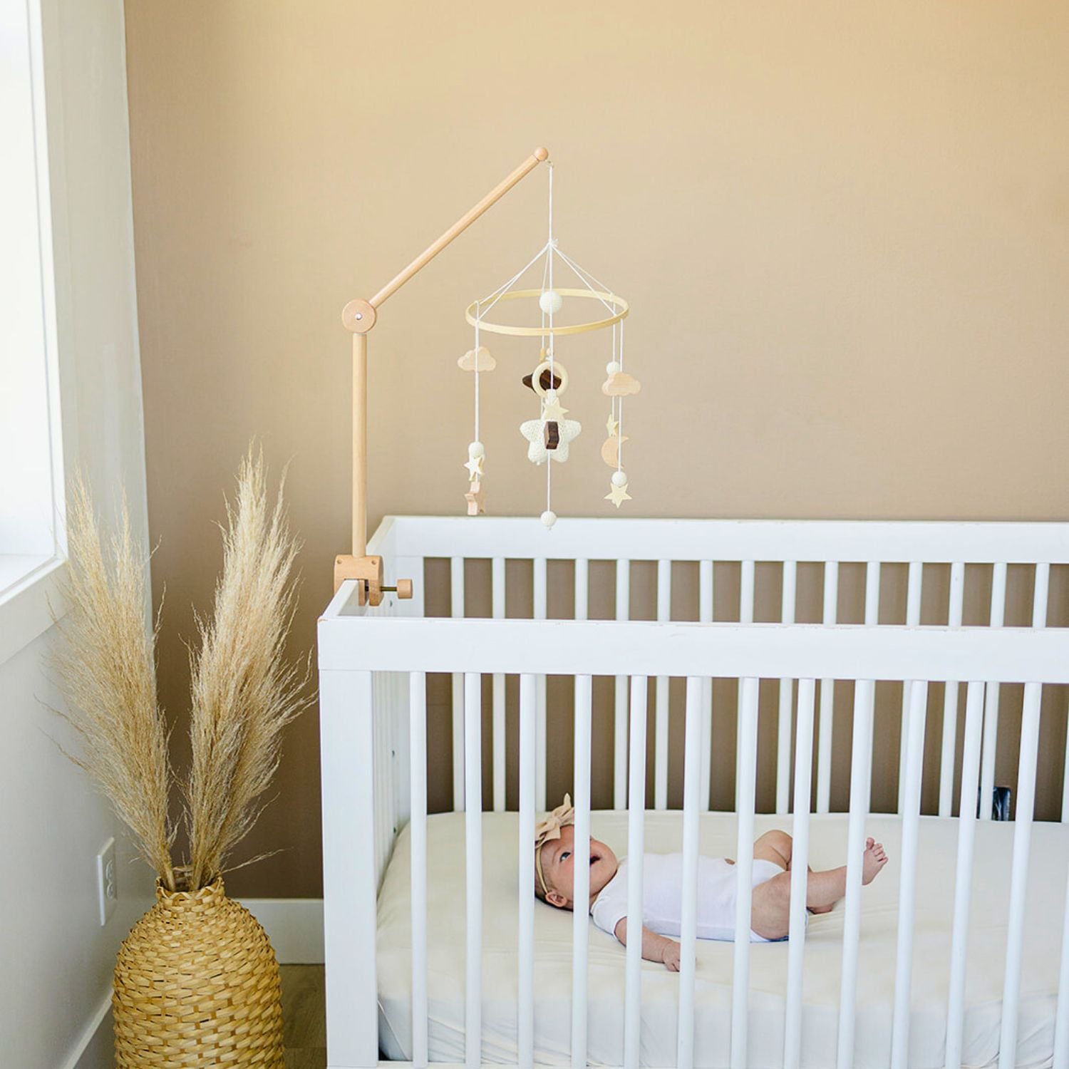 Foldable Wooden Crib Mobile Hanger