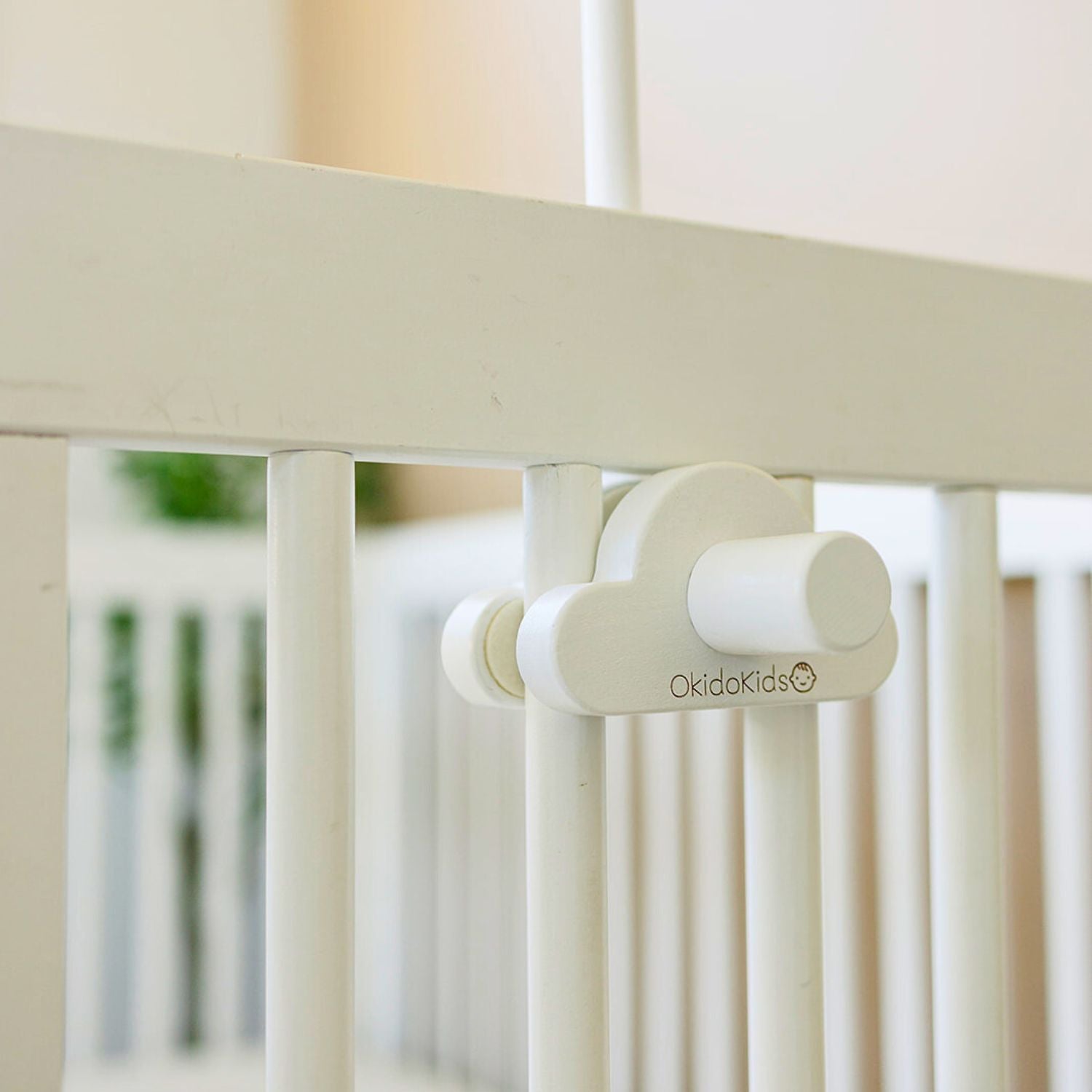 White Crib Mobile Hanger