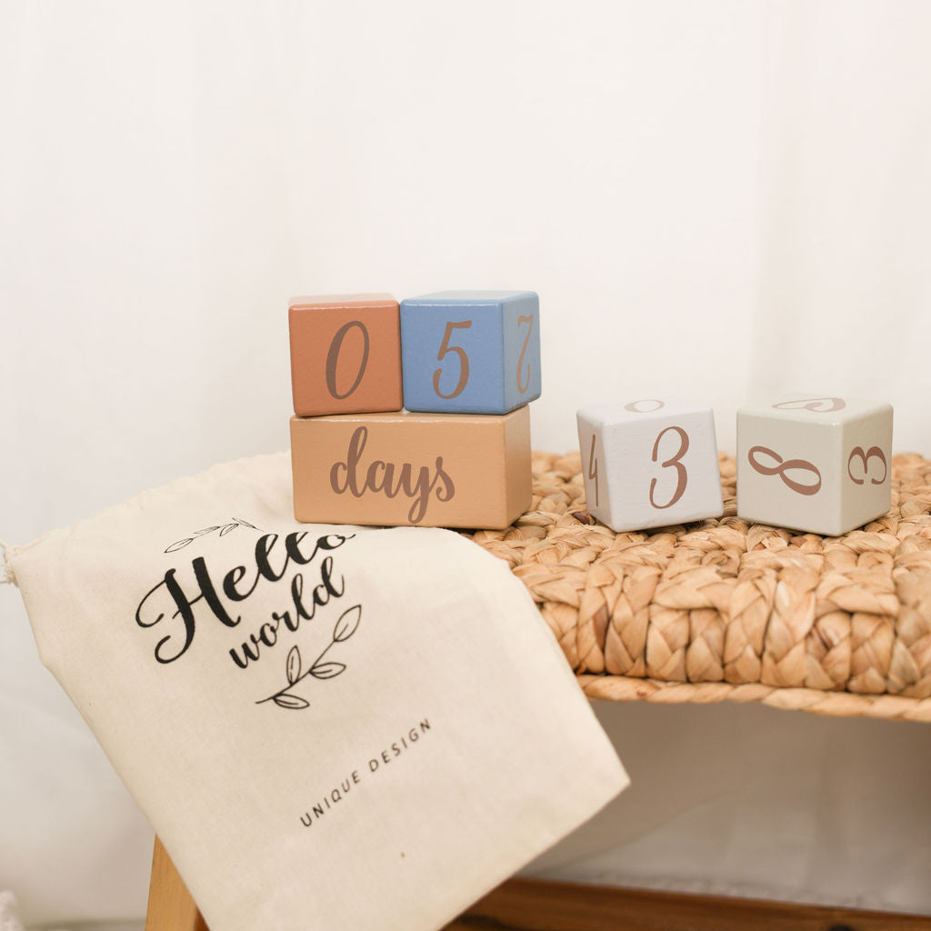 Firsts Forever Milestone Blocks, Blue