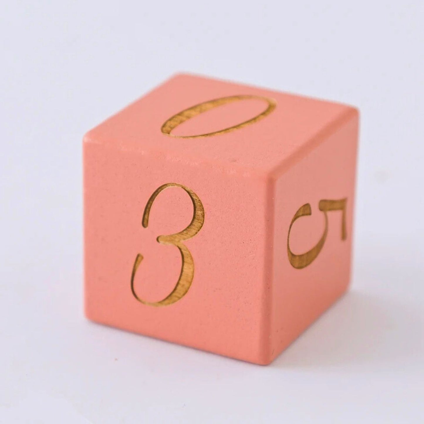 Wooden baby milestone blocks pink