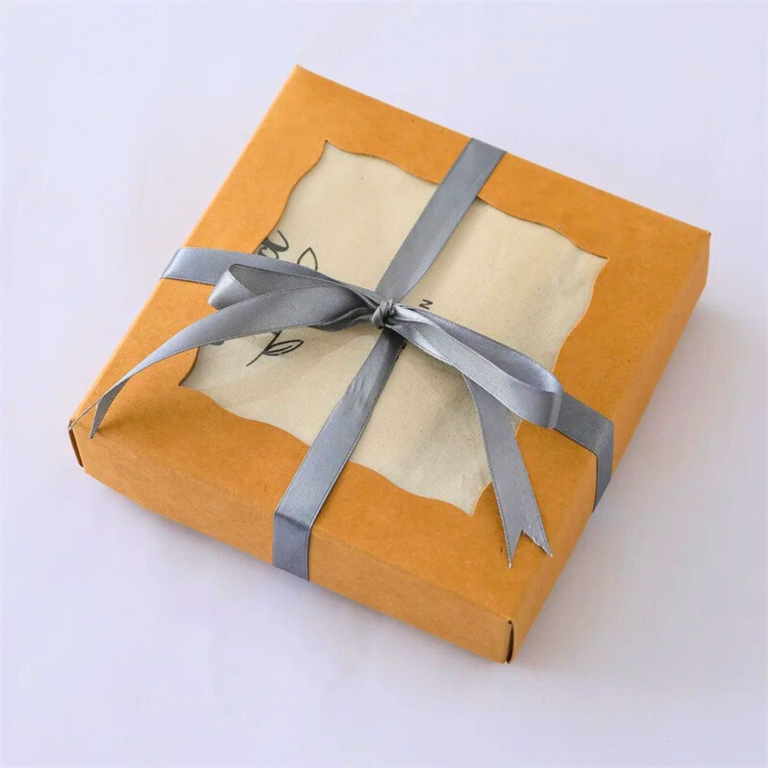 Gift box for newborn boy of Wooden baby milestone blocks blue and natural wood color